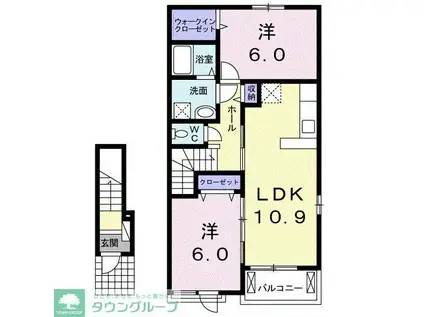 ネオ グレイス(2LDK/2階)の間取り写真