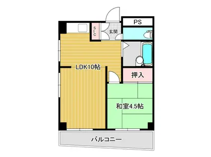 メゾン丸菱(1LDK/5階)の間取り写真