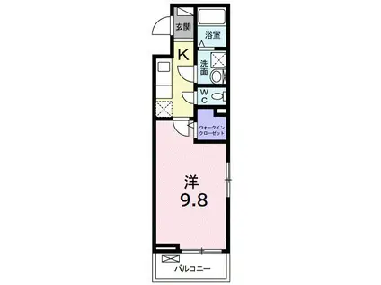 ブランノワレ(1K/3階)の間取り写真
