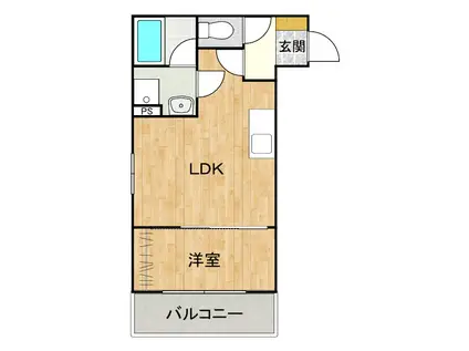 PLANO南蔵王(1LDK/2階)の間取り写真