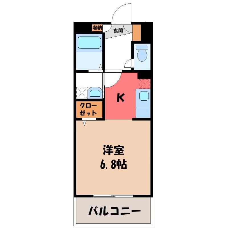 アルドーレ(1K/5階)の間取り写真
