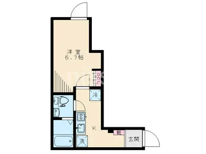ネクストグランデ中村橋(1K/2階)の間取り写真