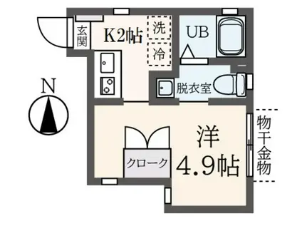 DAIYU-二十五番館(1K/1階)の間取り写真