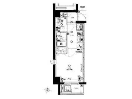 ラ・エテルノ東雪谷(1K/3階)の間取り写真