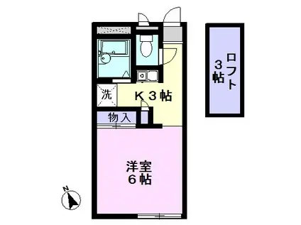 グレースマンションA(1K/1階)の間取り写真