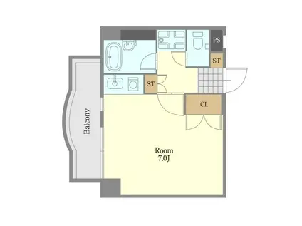 ルノンドプティ(ワンルーム/3階)の間取り写真