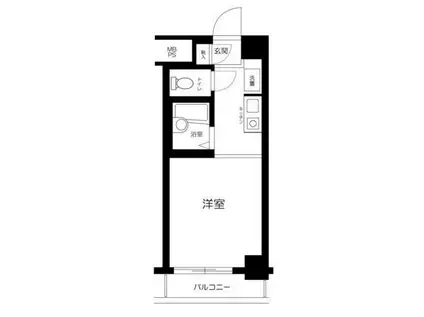 菱和パレス南品川(ワンルーム/5階)の間取り写真