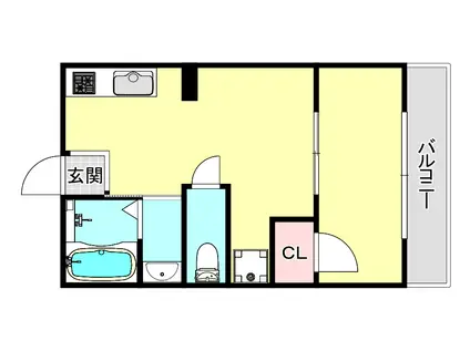 セジュール舞子(1LDK/3階)の間取り写真