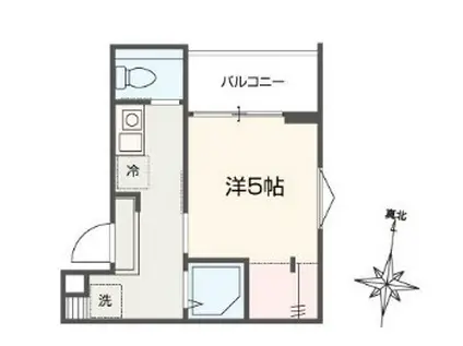 MELLAS京成小岩II(1K/3階)の間取り写真