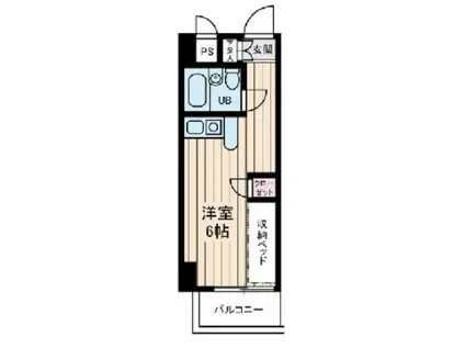 インディビレッジ(ワンルーム/4階)の間取り写真