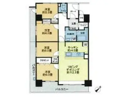 SOPHIA GARDEN博多(4LDK/8階)の間取り写真