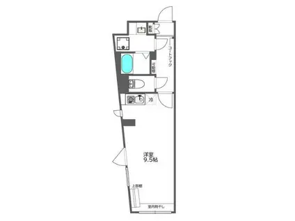 COCOCUBE西蒲田(ワンルーム/2階)の間取り写真