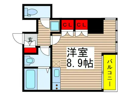 ラ・ブランカ(ワンルーム/6階)の間取り写真