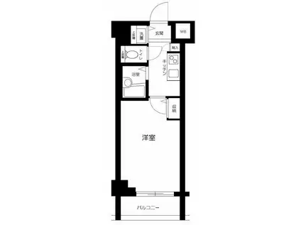 フェニックス新横濱エオール(1K/5階)の間取り写真
