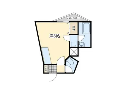 ウイングコア(ワンルーム/4階)の間取り写真