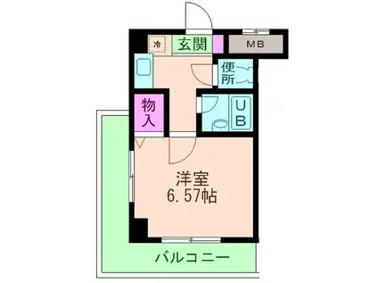 メゾンケイティーエス(1K/3階)の間取り写真