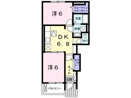 SENTIO橋本センティオ橋本(1K/3階)の間取り写真