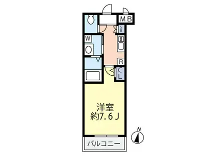 グランヴァン多摩川(1K/3階)の間取り写真