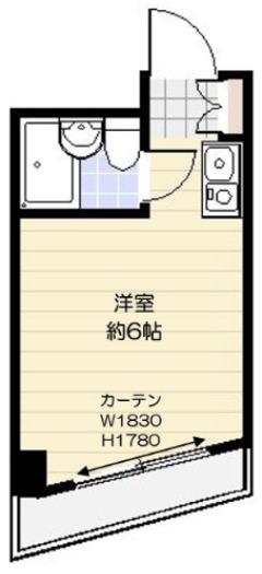 エトワール目白台(ワンルーム/5階)の間取り写真