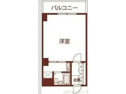 GRAN PINO 桃山台(ワンルーム/2階)の間取り写真