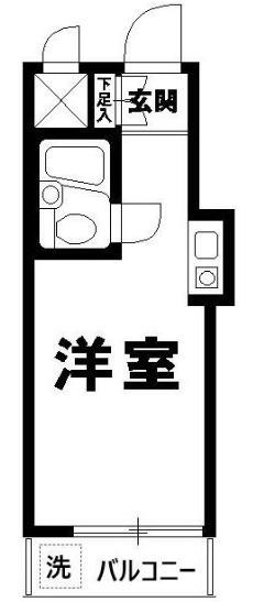 トップ浅草(ワンルーム/8階)の間取り写真