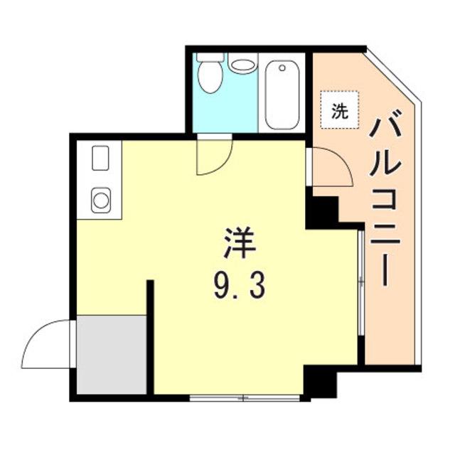 シティライトハイツ(ワンルーム/4階)の間取り写真