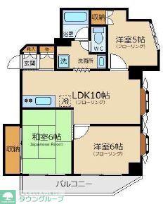 ルミエール給田(3LDK/3階)の間取り写真