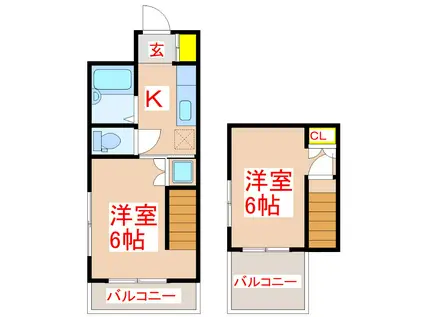 ダイムIV(2K/9階)の間取り写真