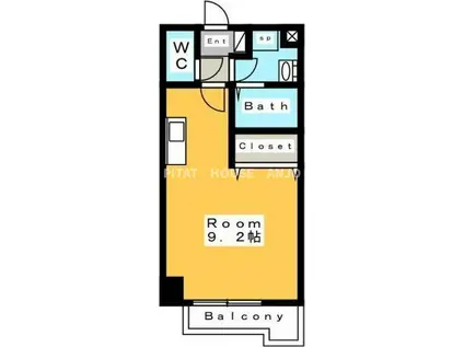 A・CITY三河安城南館(ワンルーム/6階)の間取り写真