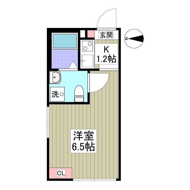 CELESTE KOGANE(1K/1階)の間取り写真
