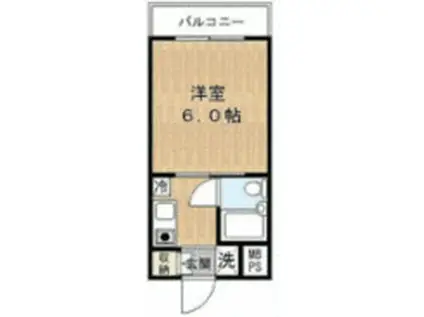 ウインベルソロ梅島第3(ワンルーム/3階)の間取り写真