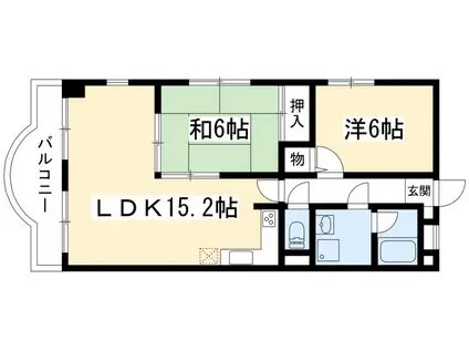 GRACEとーべえ(2LDK/3階)の間取り写真