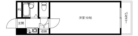 シティライフ出丸(1K/3階)の間取り写真