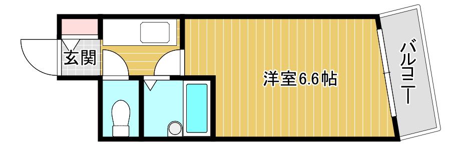 タイコーエリートマンション(1K/2階)の間取り写真