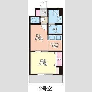 S-FORT江坂FIORE(1DK/6階)の間取り写真