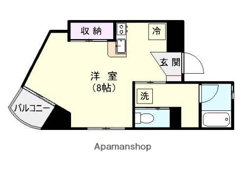 ラメール荒田(ワンルーム/4階)の間取り写真