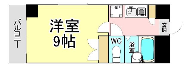 ロイヤルトレンディ(1K/2階)の間取り写真