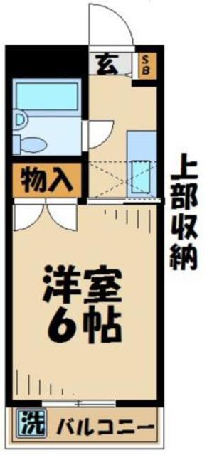 ハイネス・荒井(1K/3階)の間取り写真