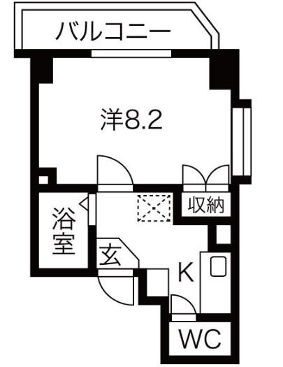 シティライフ本郷北(1K/2階)の間取り写真