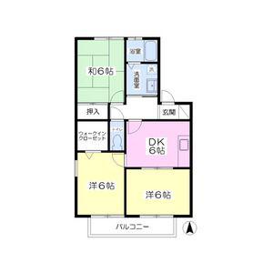 ショーリン参番館(3DK/1階)の間取り写真