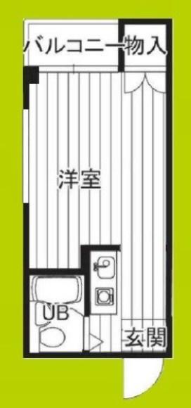 アヴァンス北大阪(ワンルーム/2階)の間取り写真