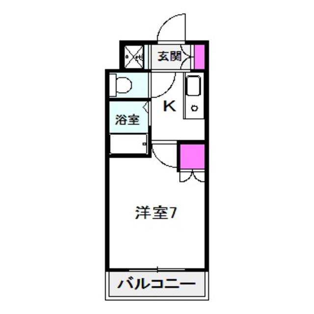 プロムナード都島(1K/6階)の間取り写真