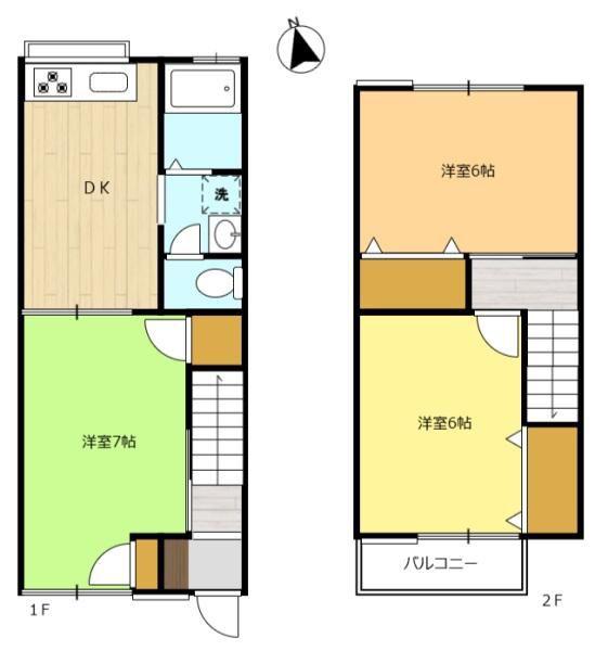 寿町セントラルハイツ(3DK/1階)の間取り写真
