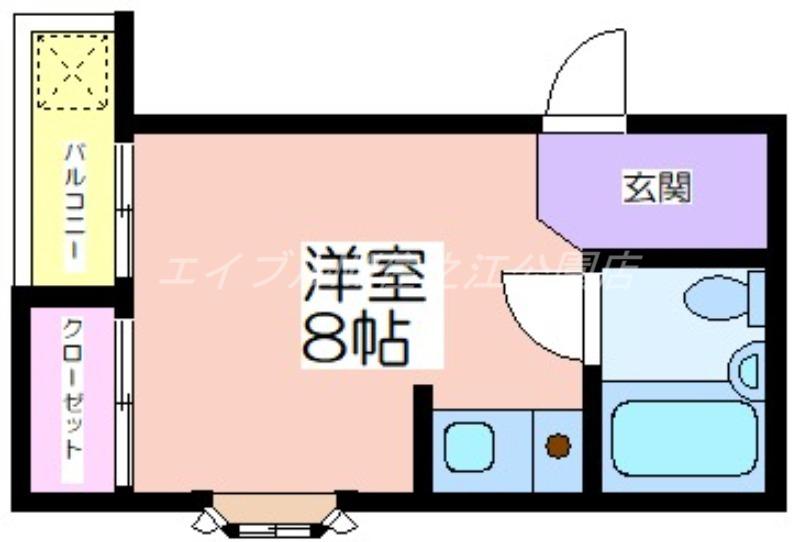 シティヒル(ワンルーム/3階)の間取り写真