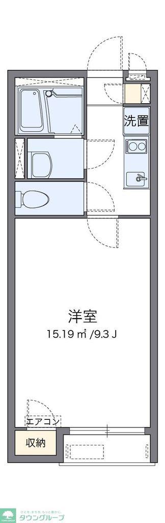レオネクストYAMAZAKIII(1K/1階)の間取り写真