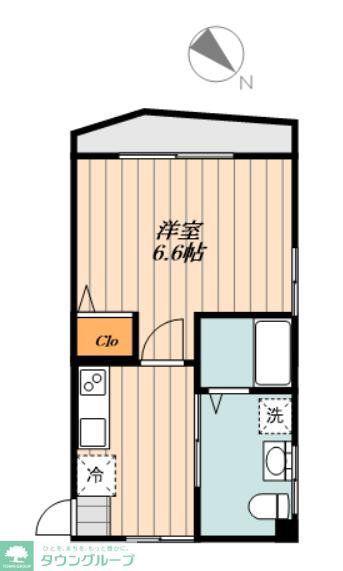 三柴ハウス(1K/3階)の間取り写真