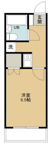 志村ハイツ(1K/1階)の間取り写真