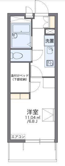 レオパレスキルシェンI(1K/3階)の間取り写真
