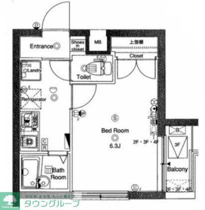 REV REFAYS BB(1K/3階)の間取り写真