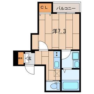 アドーニス(1K/2階)の間取り写真